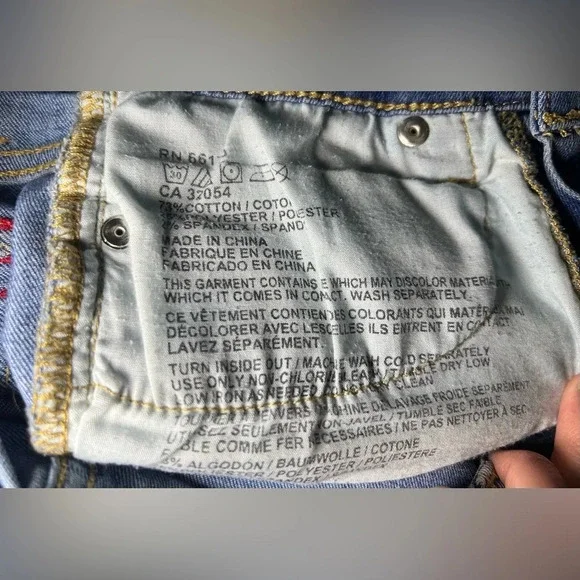 Urban Outfitters BDG Mid Rise Straight Denim Jeans,Medium Wash, Size 25W, 26L - Picture 9 of 9